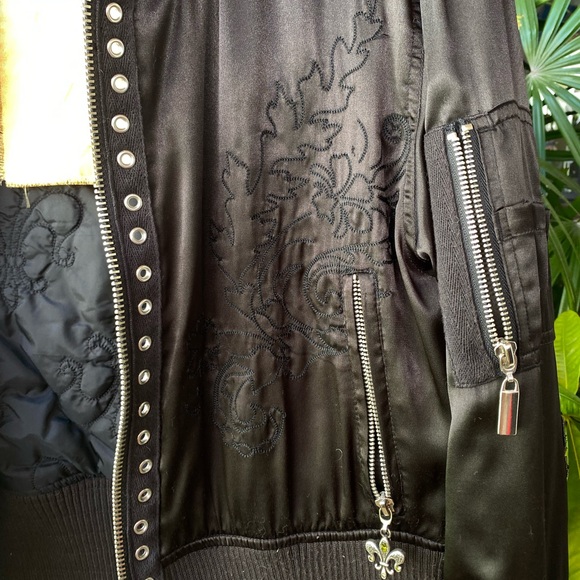 Royal Plush embroidered bomber jacket - Picture 3 of 5